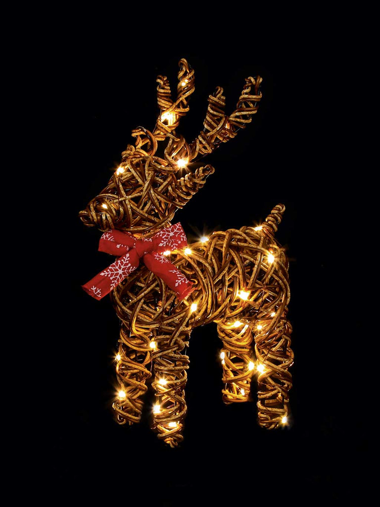 37cm B/O Multi-Action Outdoor Standing Reindeer with 40 WW LEDs
