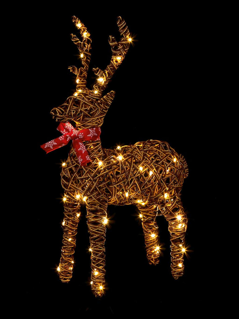 60cm B/O Multi-Action Outdoor Standing Reindeer with 80 WW LEDs