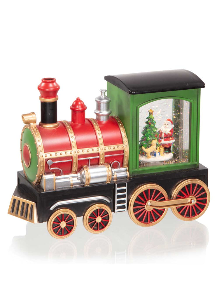 22cm B/O Musical Train with Santa Scene Water Spinner