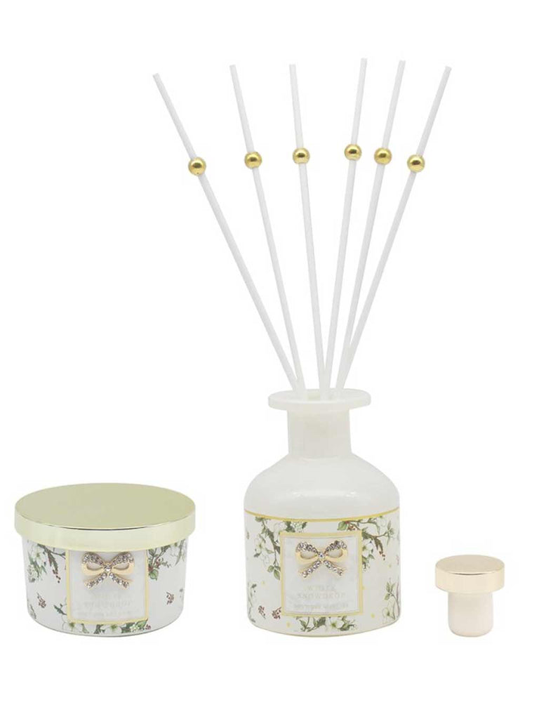 Madeliane Candle & Diffuser Set - White (120ml)