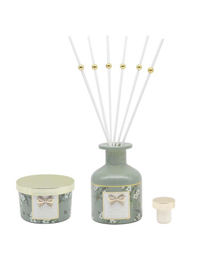 Madeliane Candle & Diffuser Set - Green (120ml)