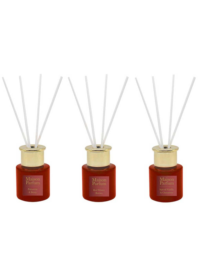 Set of 3 Reed Diffuser - Red