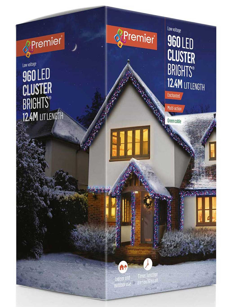 960 Multi-Action LED Cluster Brights with Timer - Enchanted