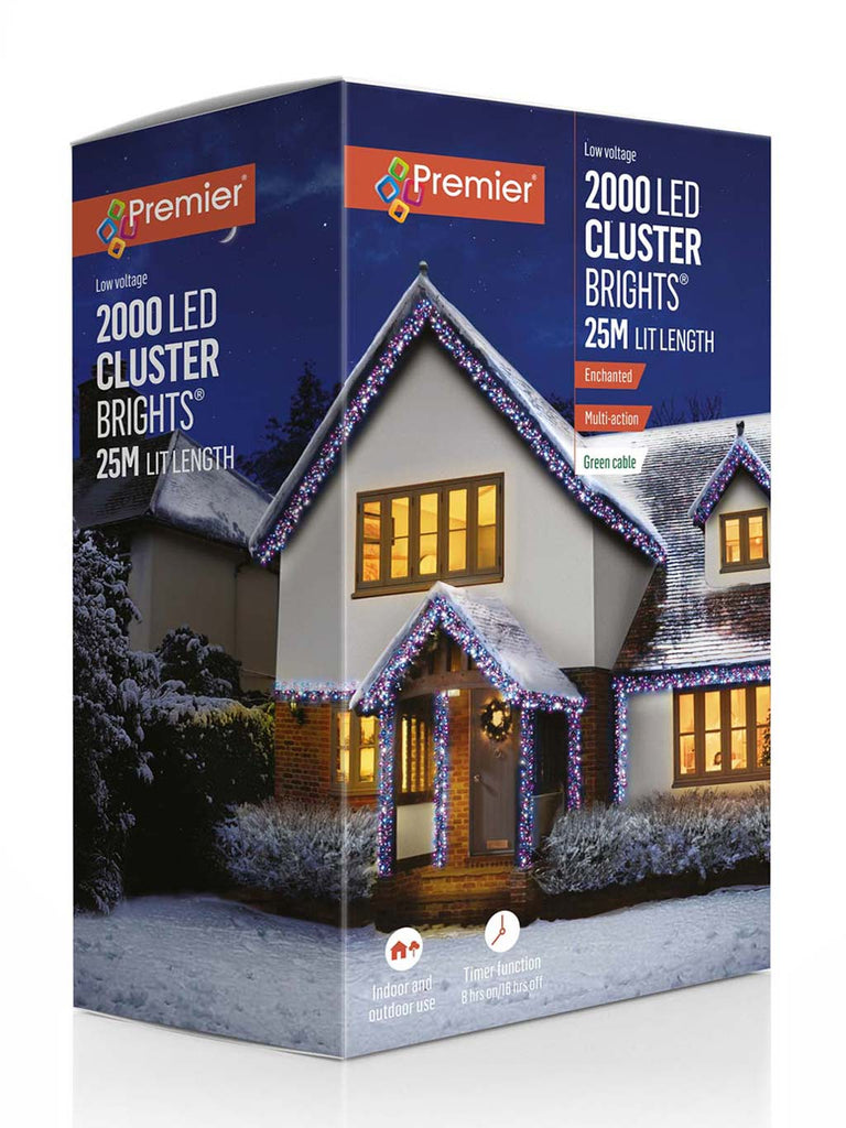 2000 Multi-Action LED Cluster Brights with Timer Enchanted