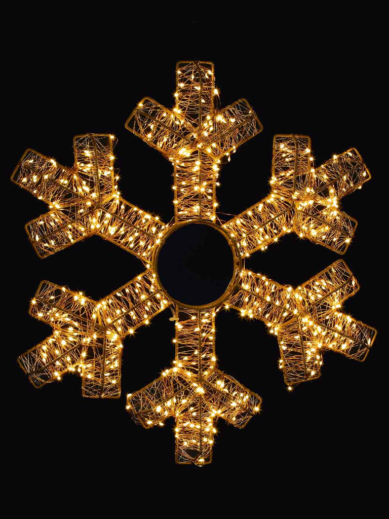 45cm Snowflake with 600 LEDs Warm White