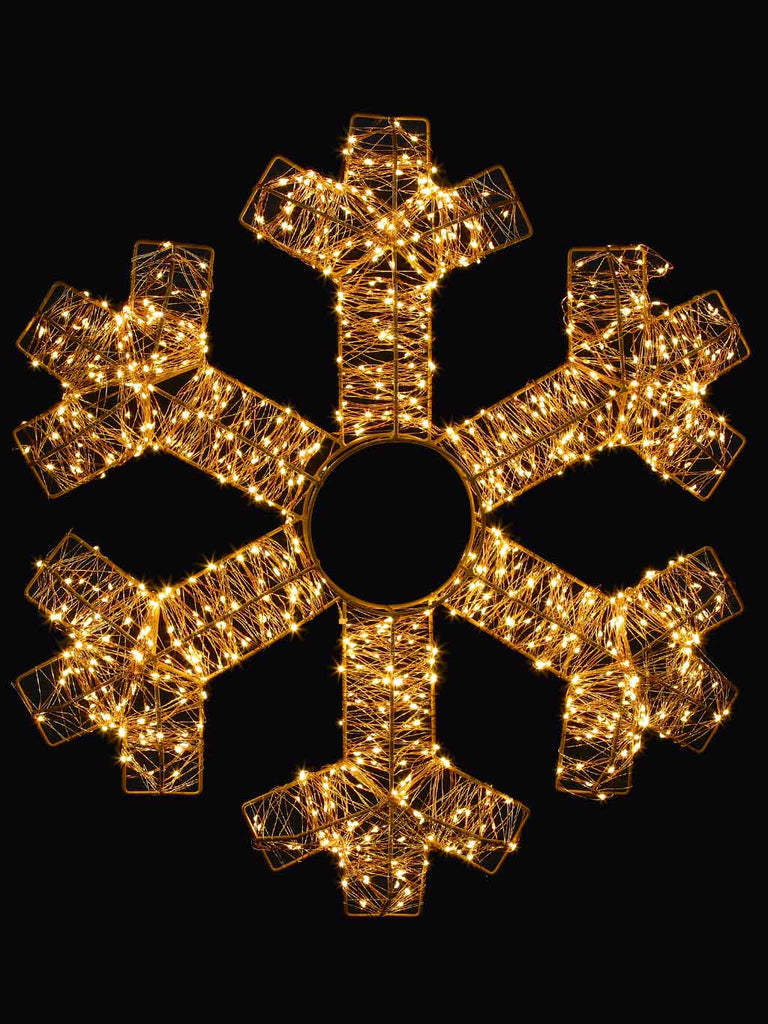 60cm Snowflake with 960 LEDs Warm White