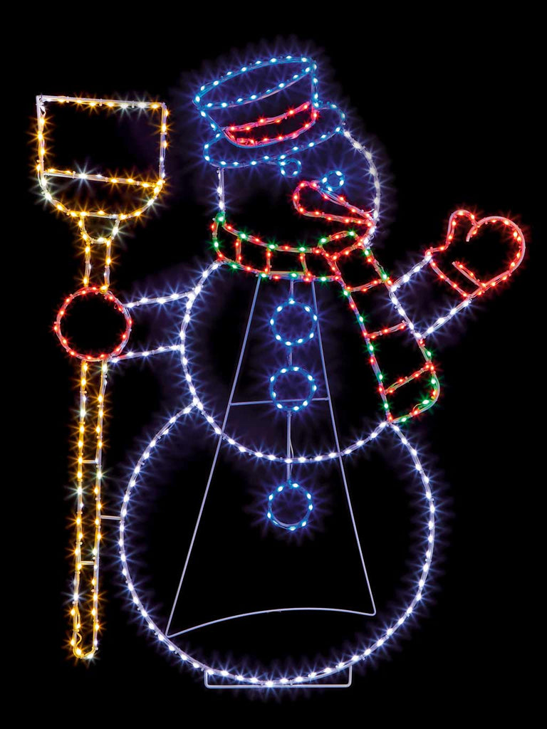 1M x 79cm Twinkling Flexi Bright Snowman with 285 LEDs