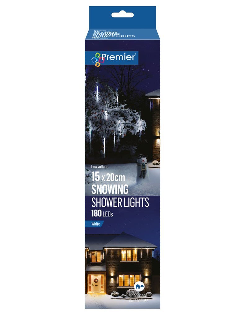 20cm 15pc Snowing Shower Light 180 LEDs
