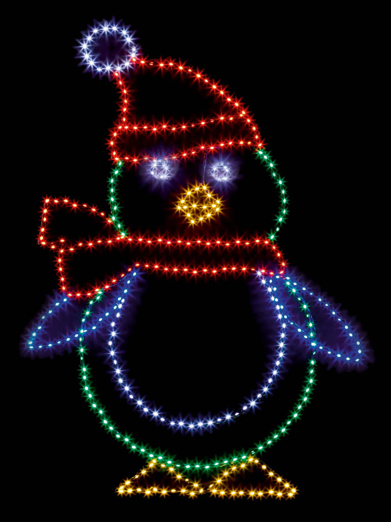 1.18M x 85cm Twinkle Flexi Bright Penguin with 370 LEDs