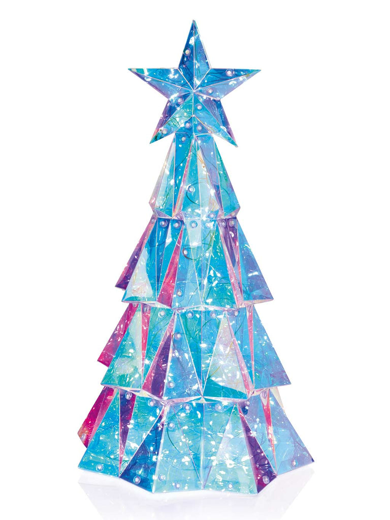 40cm Dream Light Iridescent Tree with 100 White Twinkle LEDs