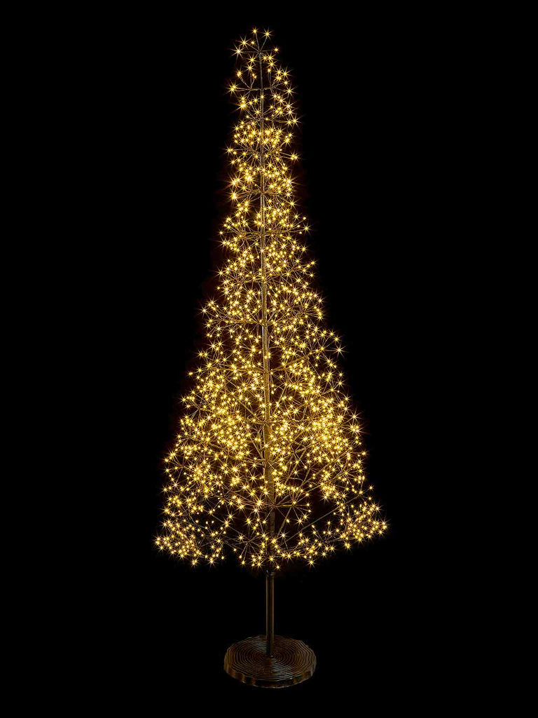 MicroBrights Tree - Black with Twinkling Warm White LEDs