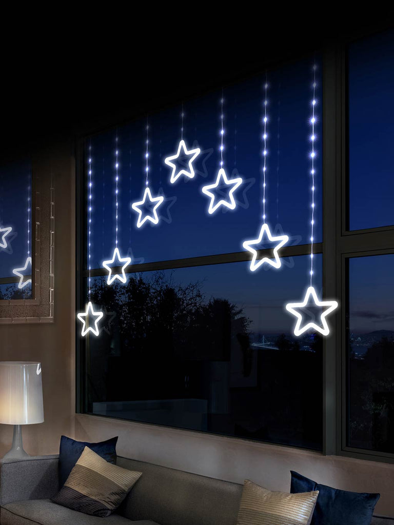 1.2 x 1.2M V FlexiBrights Curtain Light with Neon White
