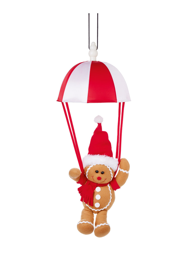 37cm B/O Musical Kicking Leg Parachute Gingerbread Man