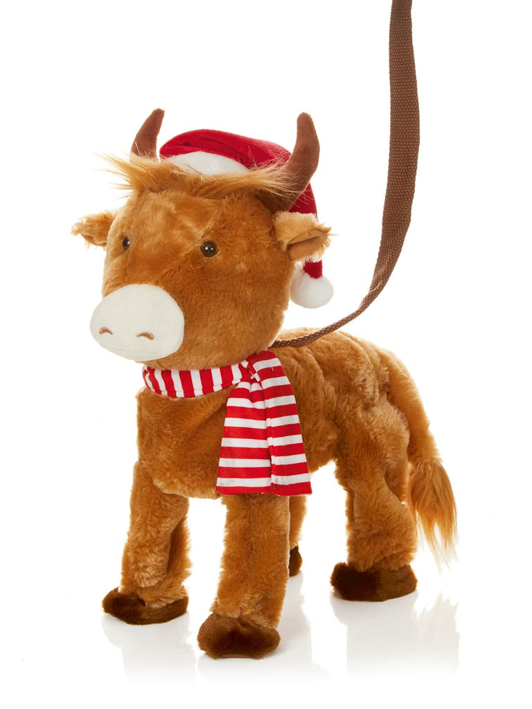 35cm B/O Animated Walking Highland Cow