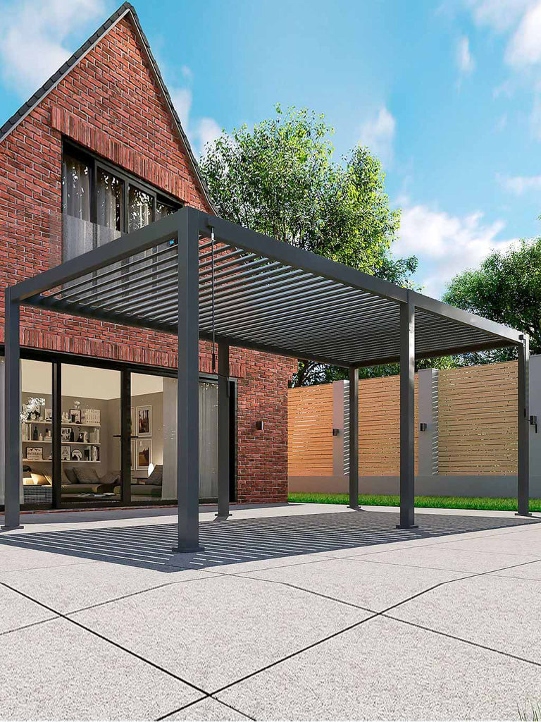 Titan Pergola - 6m x 3m Rectangular - Grey