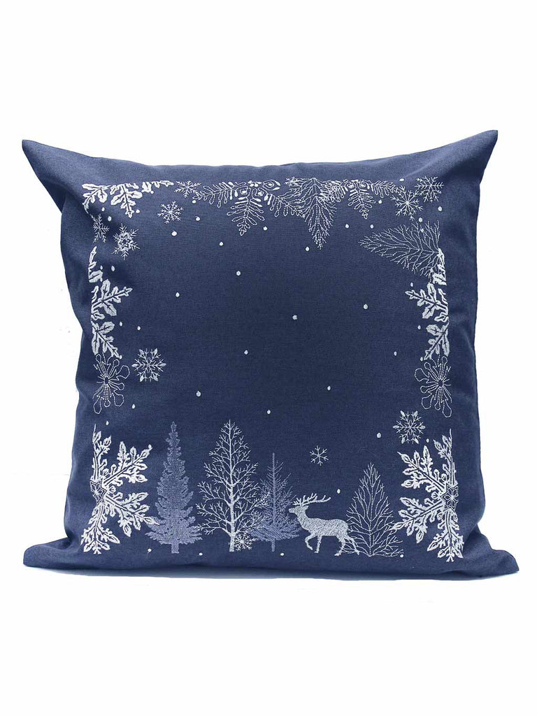 Neve Complete Cushion - Blue/Silver