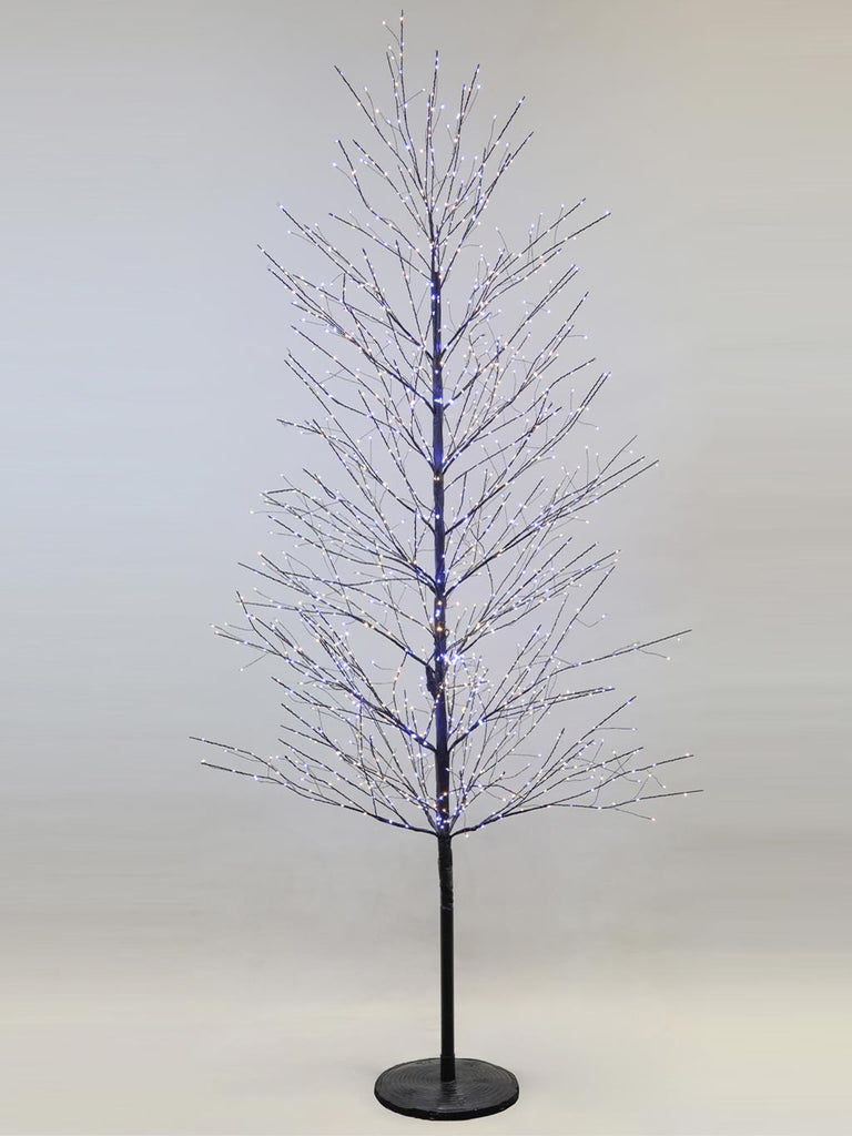 1.8M (6ft) Oberon Micro LED twig Tree - Warm White/White