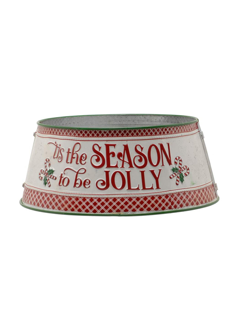 56cm x 24cm Metal Jolly Tree Skirt