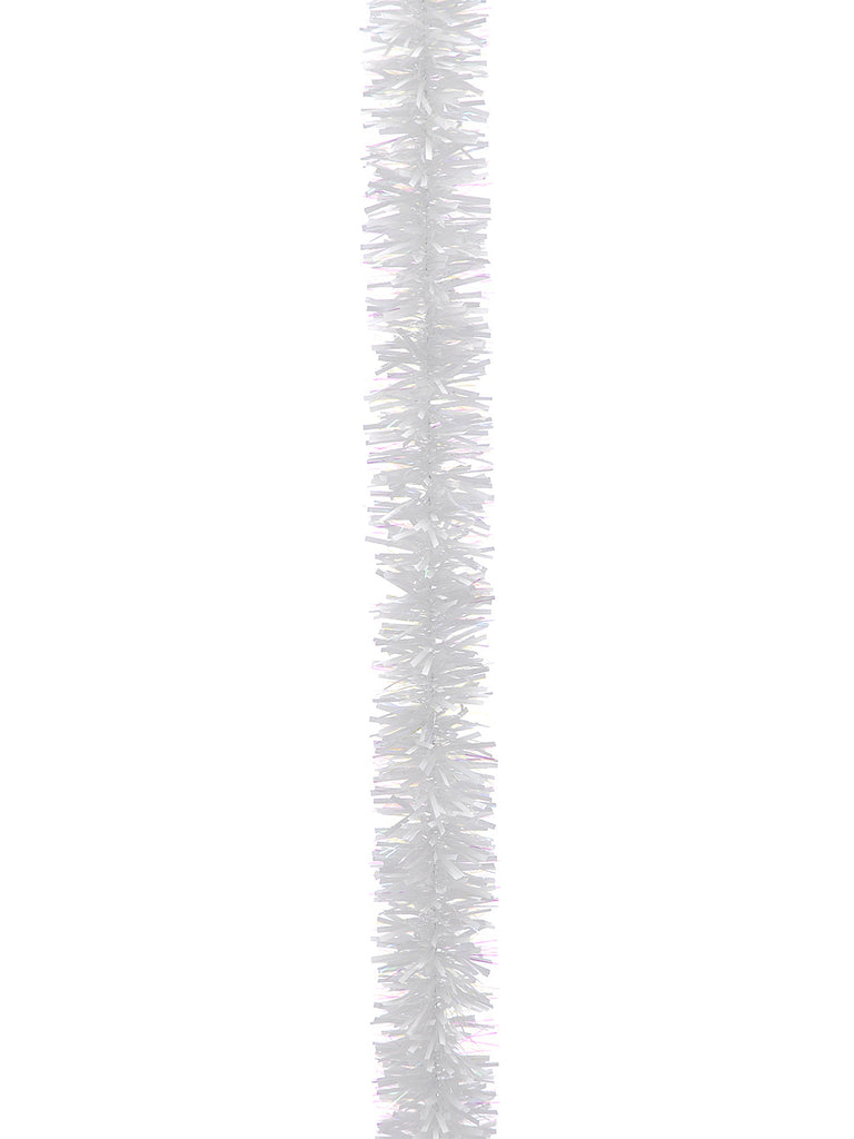 200cm x 10cm Chunky Cut Tinsel 90g - White/Iris