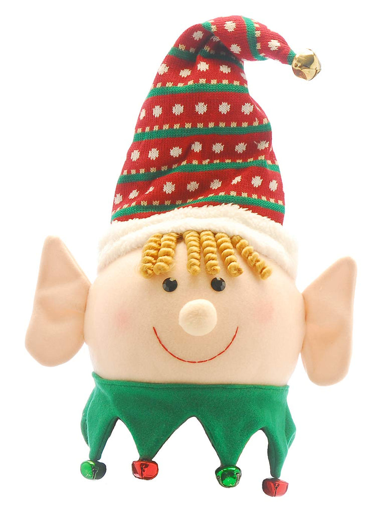 50cm Red and Green Elf Head Tree Topper