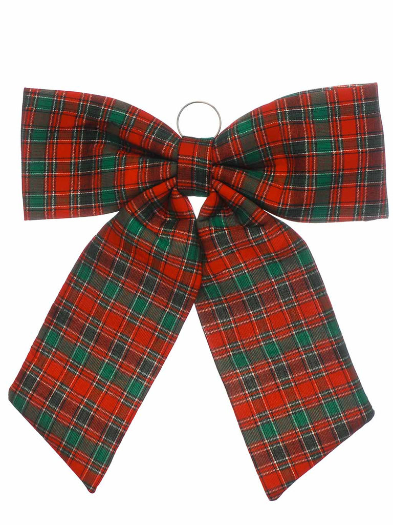 Tartan Velvet Bow 60cm
