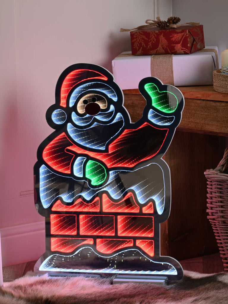 120cm Infinity Santa in Chimney