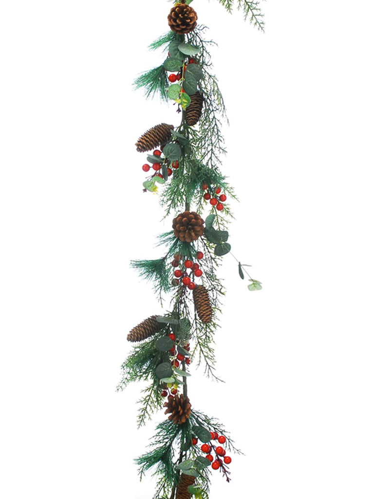 180cm (6ft) Pine and Berry Garland