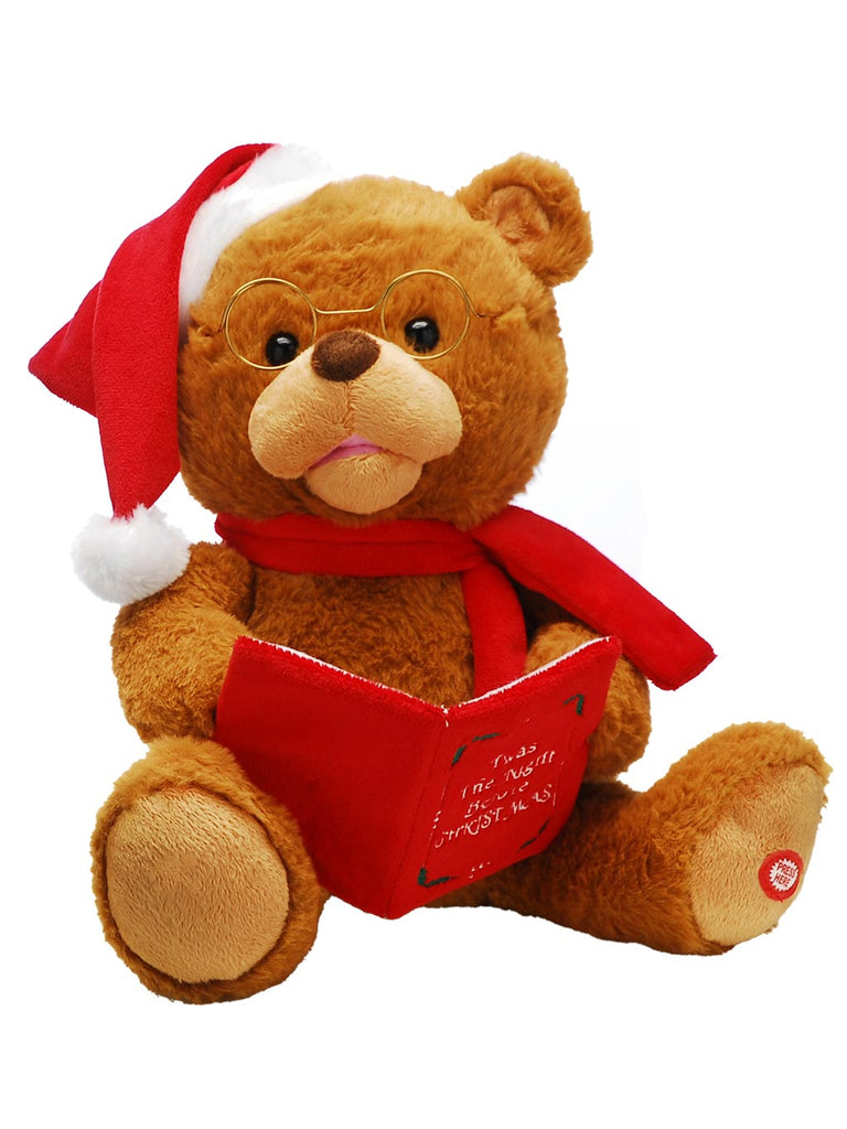 26cm B/O Animated Telling Story Bear with Book