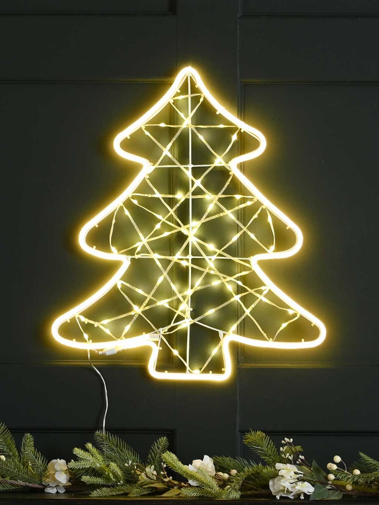 62cm Lit Warm White Neon Flex Tree