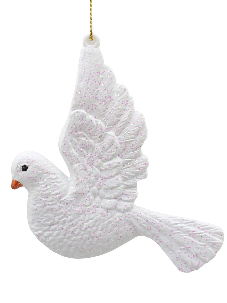 10cm Hanging White Flying Dove