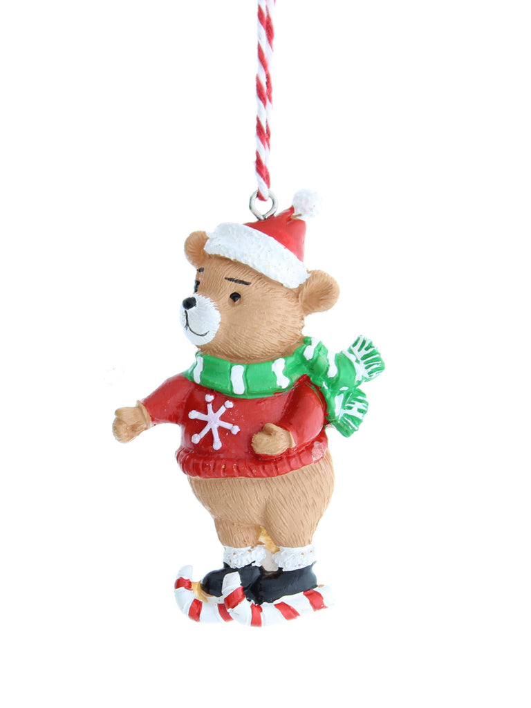 7cm Hanging Ice Skating Mr Bear