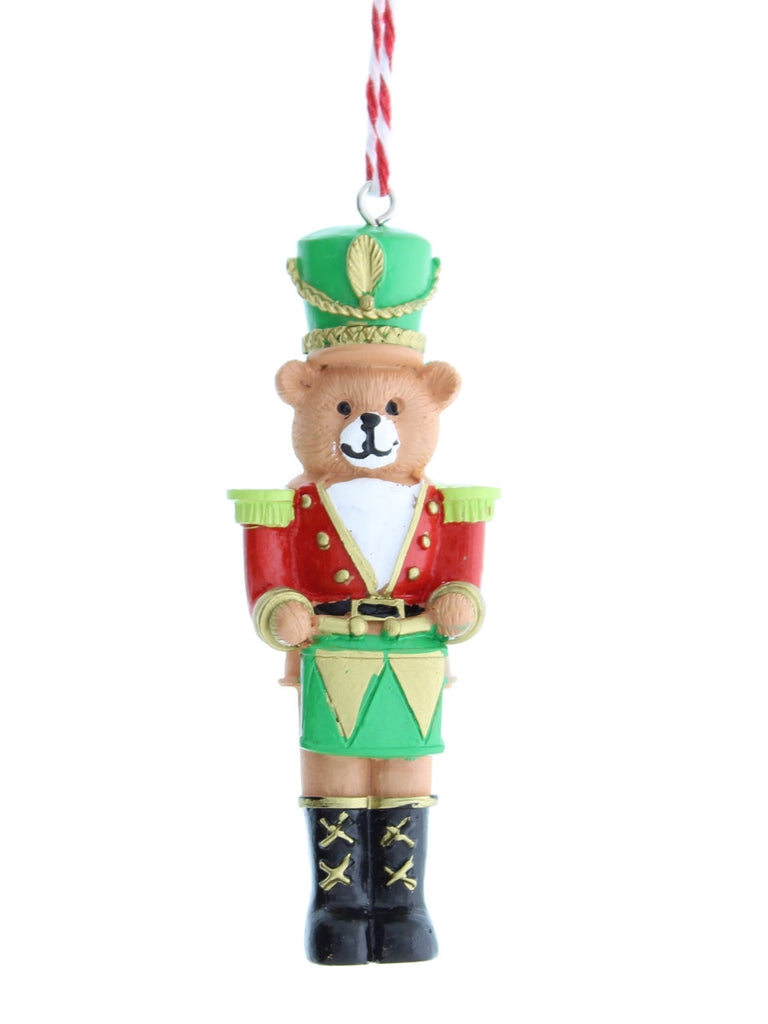 9cm Hanging Drummer Nutcracker Bear