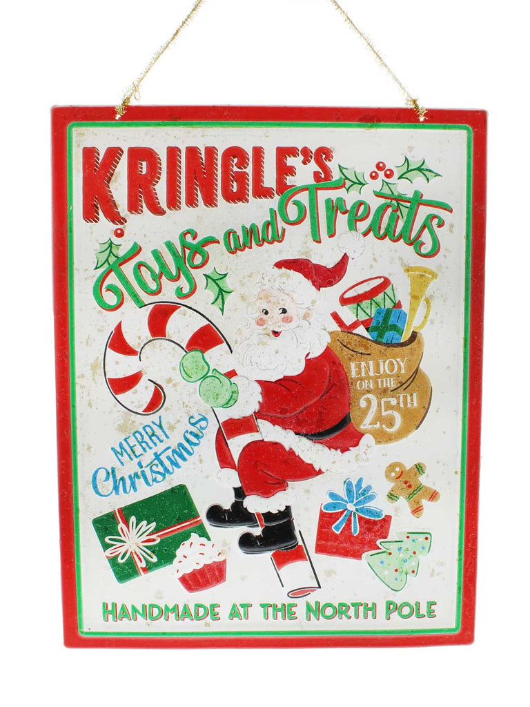 44cm Metal Merry Mail Postal Service Sign