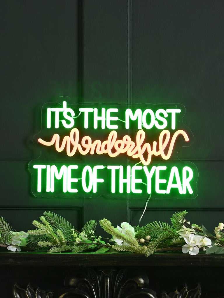 43cm Neon Flex Hanging it's the Most Wonderful Sign