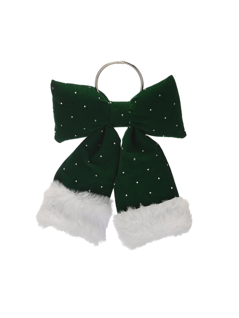 15cm Green Christmas Bow