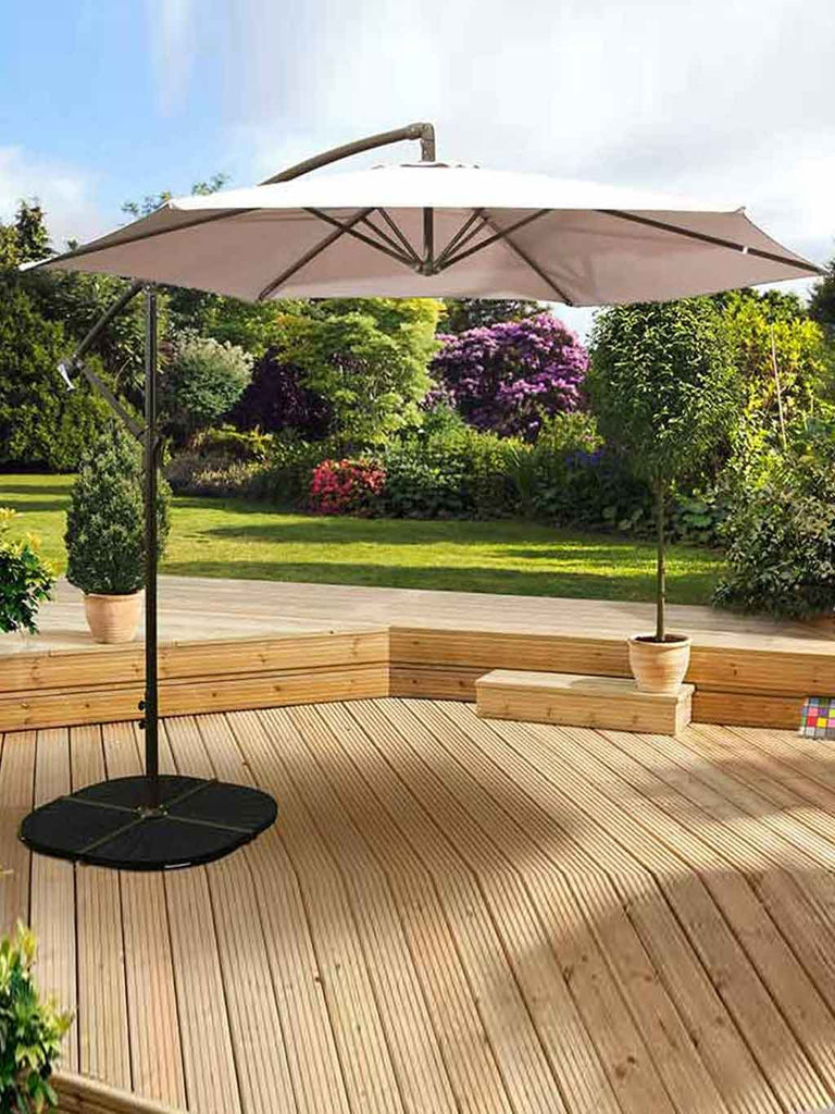 Pagoda 3m Cantilever Parasol - Beige