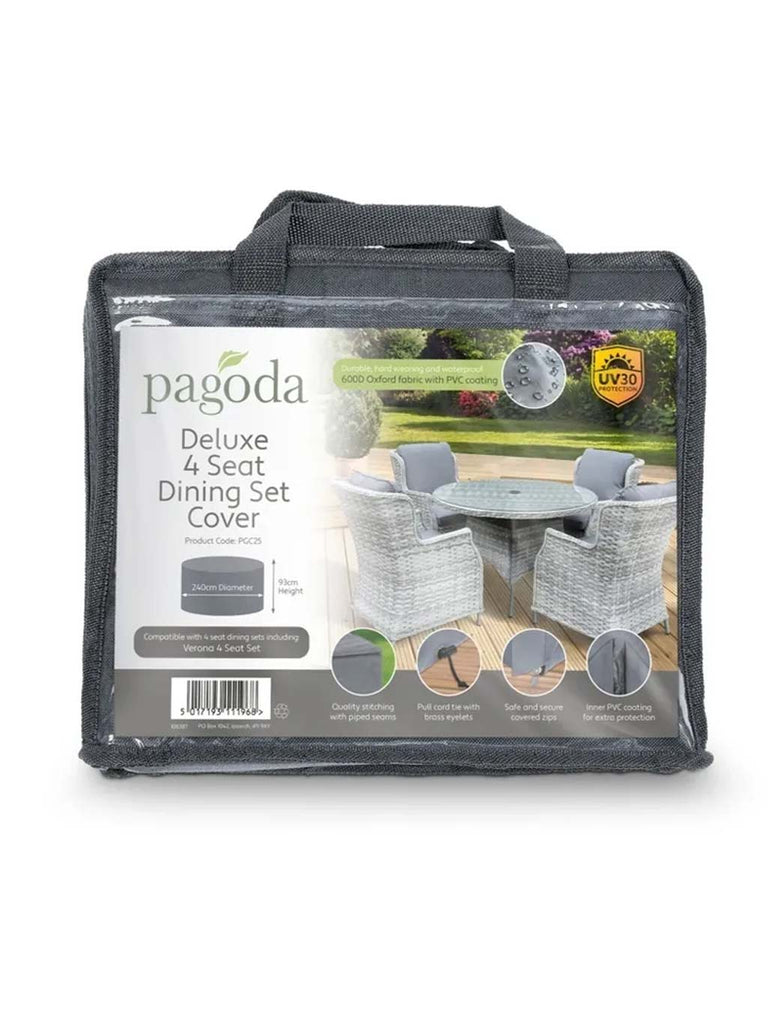 Pagoda Deluxe 4 Seat Dining Set Cover 240 x 93cm