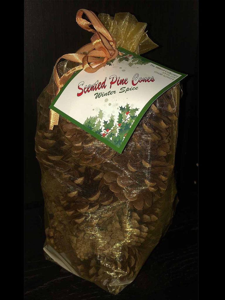 Scented Pine Cones - Gold Organza Bag