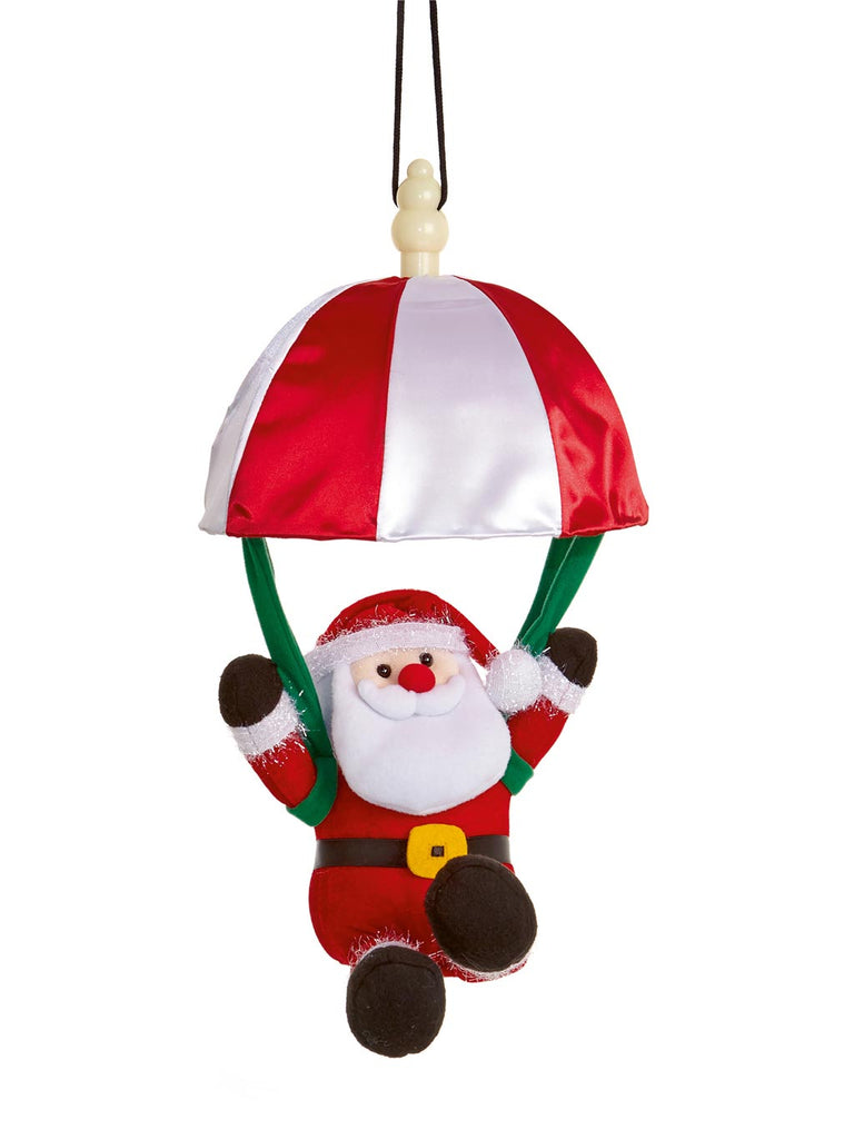40cm B/O Musical Kicking Leg Parachuting Santa