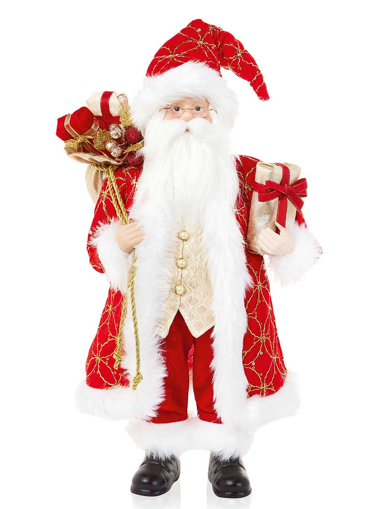50cm Santa with Presents Red