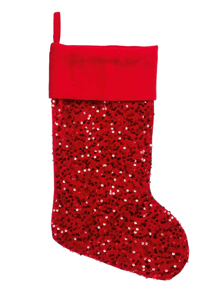 52cm Red Sequin Stocking