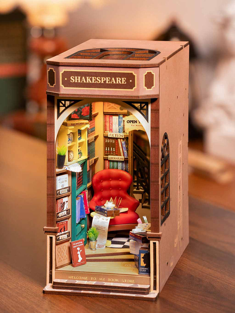 Bookstore Book Nook DIY Model Kit