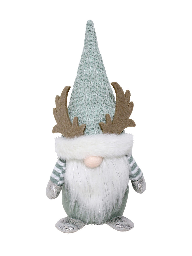30cm Sage Green/Silver Gonk with Antlers