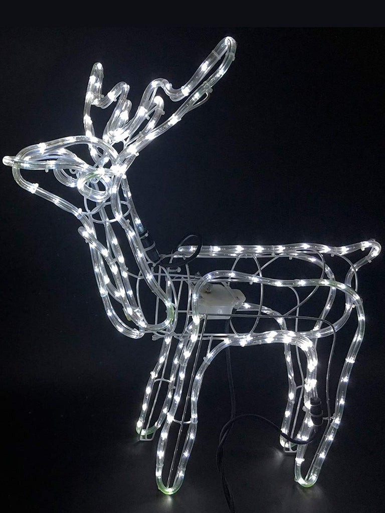 79cm Rope Light Standing Reindeer