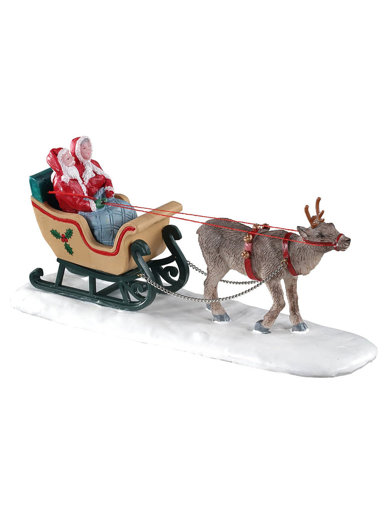 North Pole Sleigh Ride Figurine