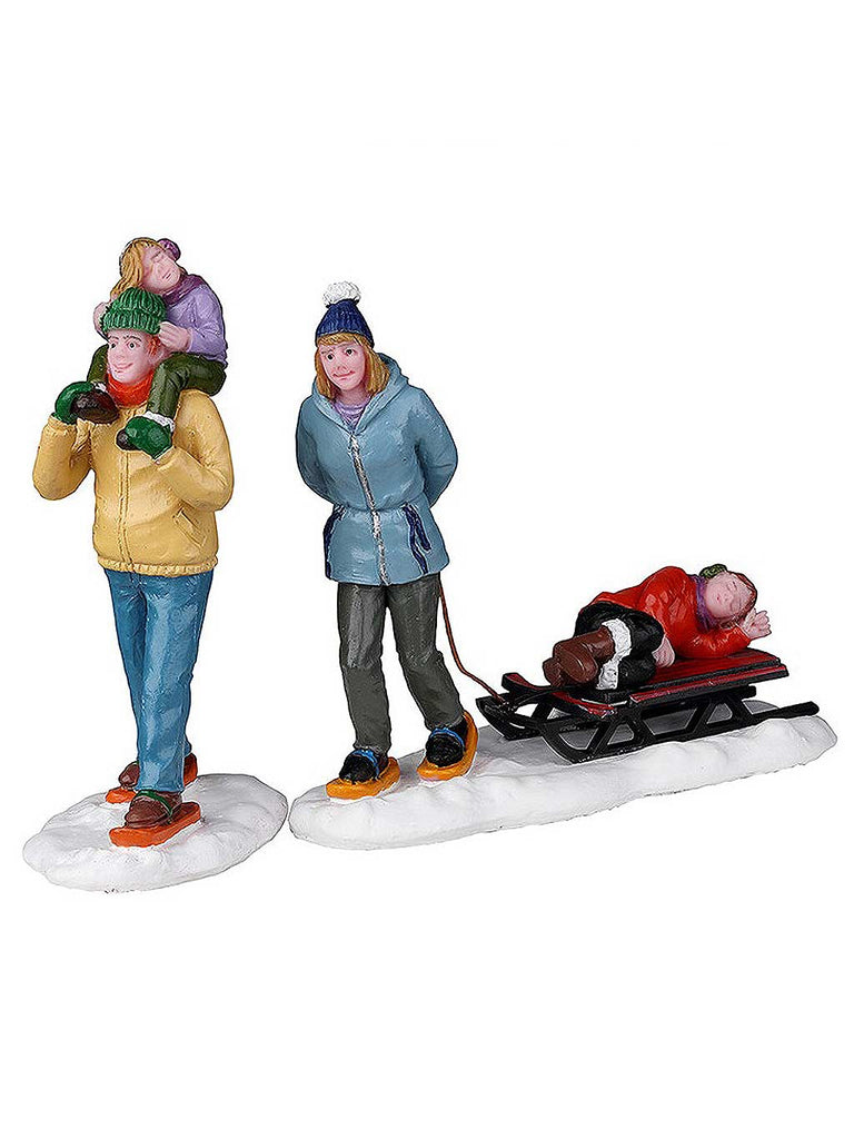 Long Day Snowshoeing, Set Of 2