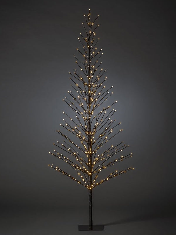 210cm (7ft) Tree with Amber Firefly LEDs