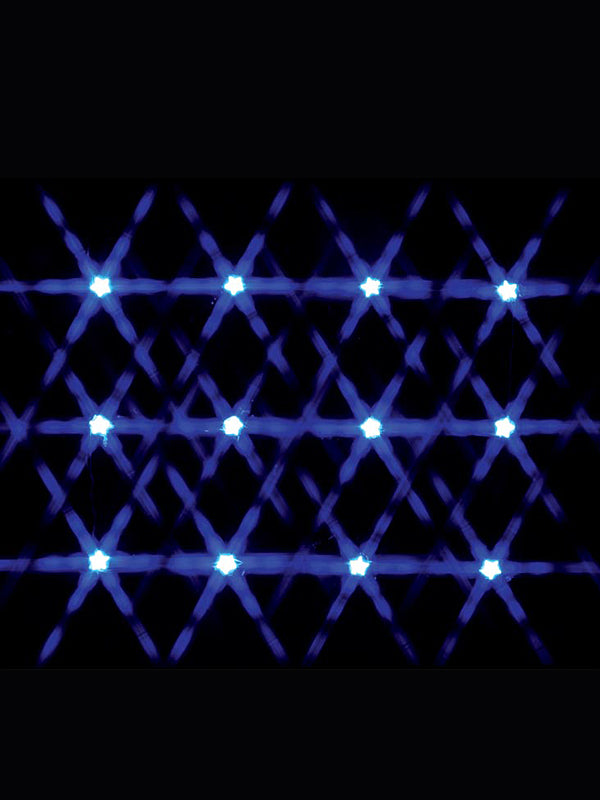 12 Lighted Star String - Blue