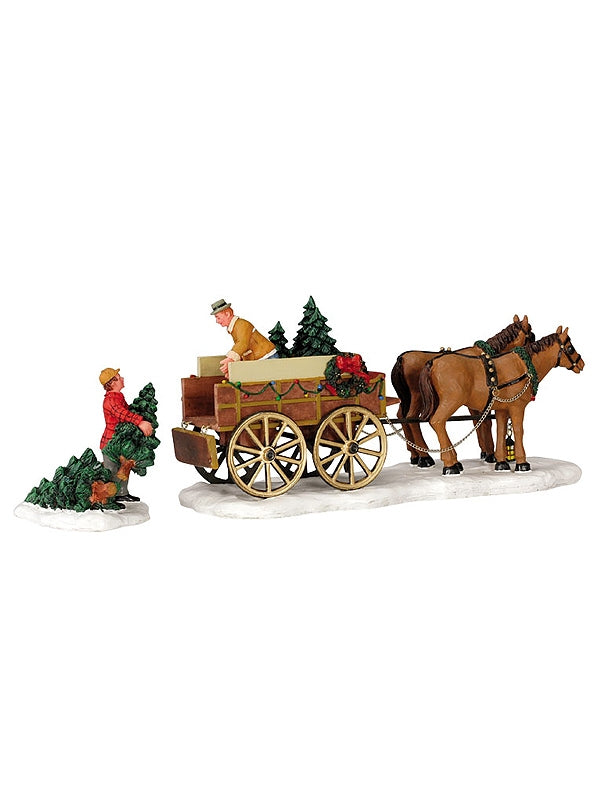 Christmas Tree Wagon, Set Of 2