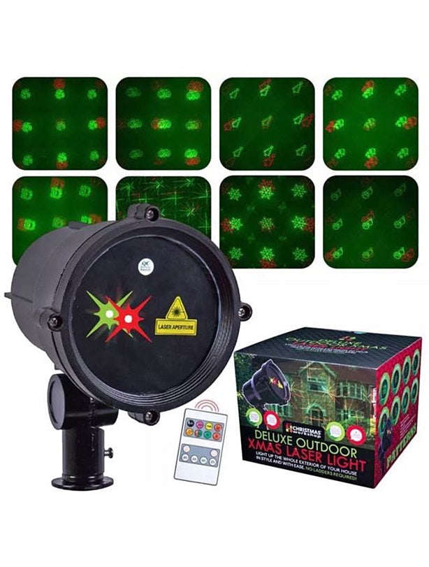 Deluxe Xmas Outdoor Laser Light - 6 Patterns 